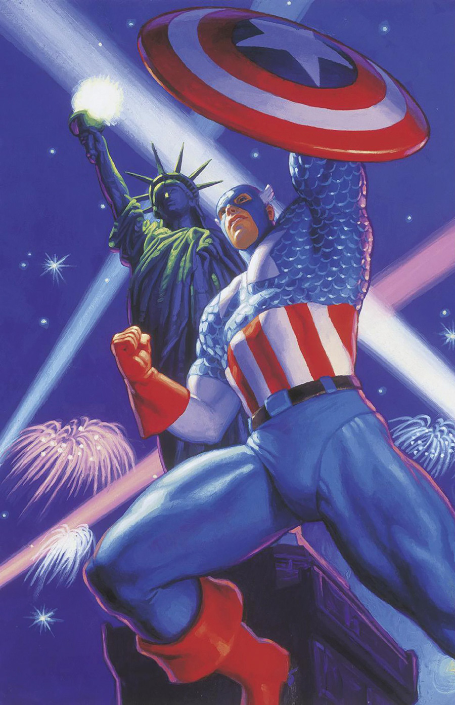 Captain America Vol 10 #8 Cover D Incentive Greg Hildebrandt & Tim Hildebrandt Marvel Masterpieces III Captain America Virgin Cover