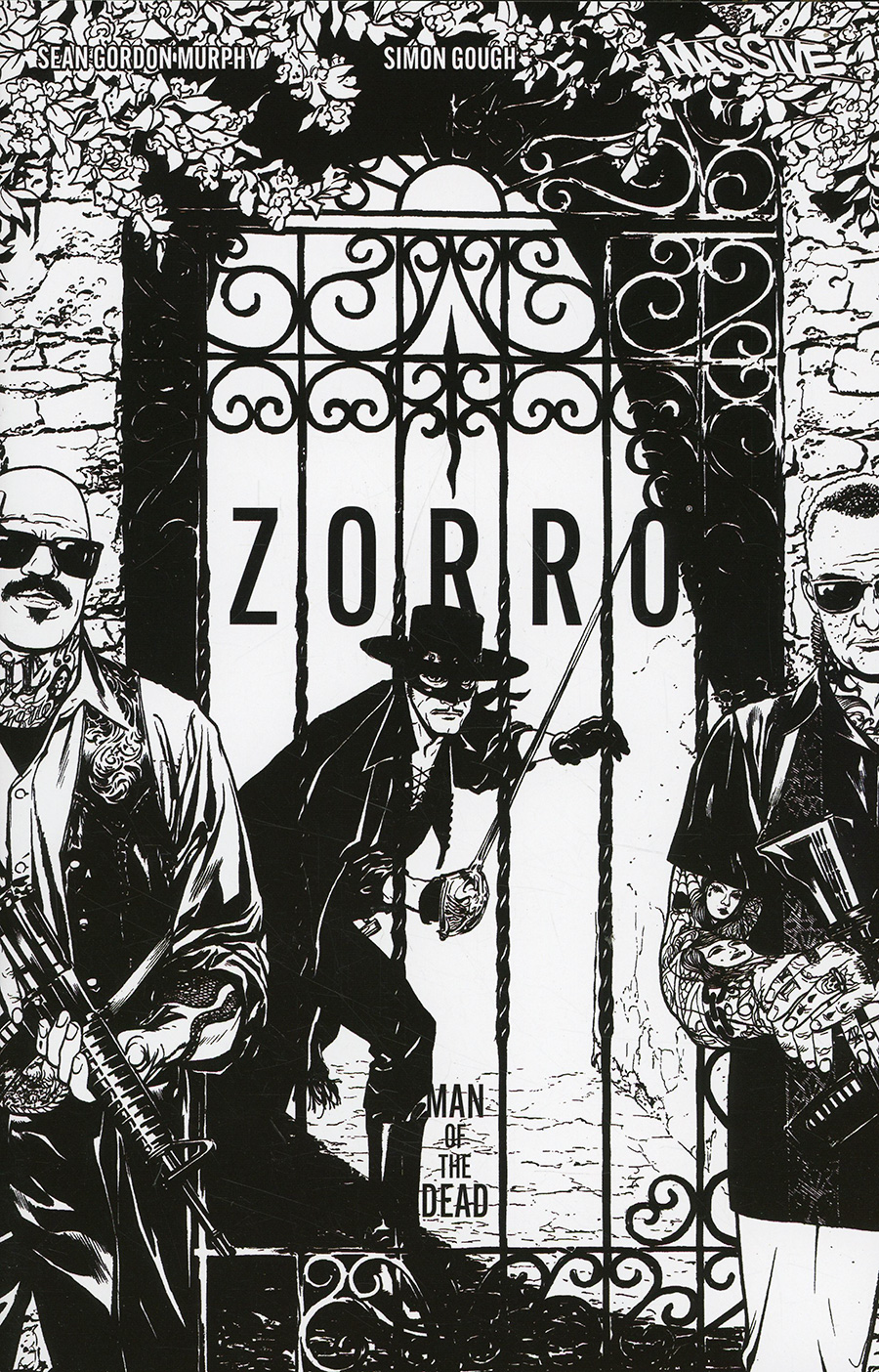 Zorro Man Of The Dead #3 Cover D Incentive Ryan Sook Black & White Cover
