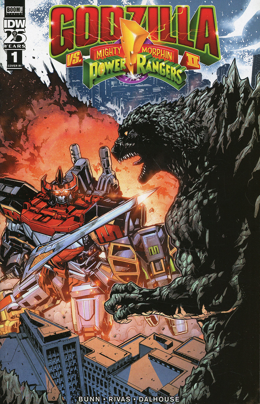 Godzilla vs Mighty Morphin Power Rangers II #1 Cover C Incentive Hendry Prasetya Variant Cover