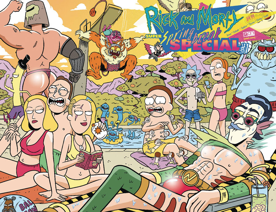 Rick And Morty Super Spring Break Special #1 (One Shot) Cover D Incentive Marc Ellerby Wraparound Variant Cover