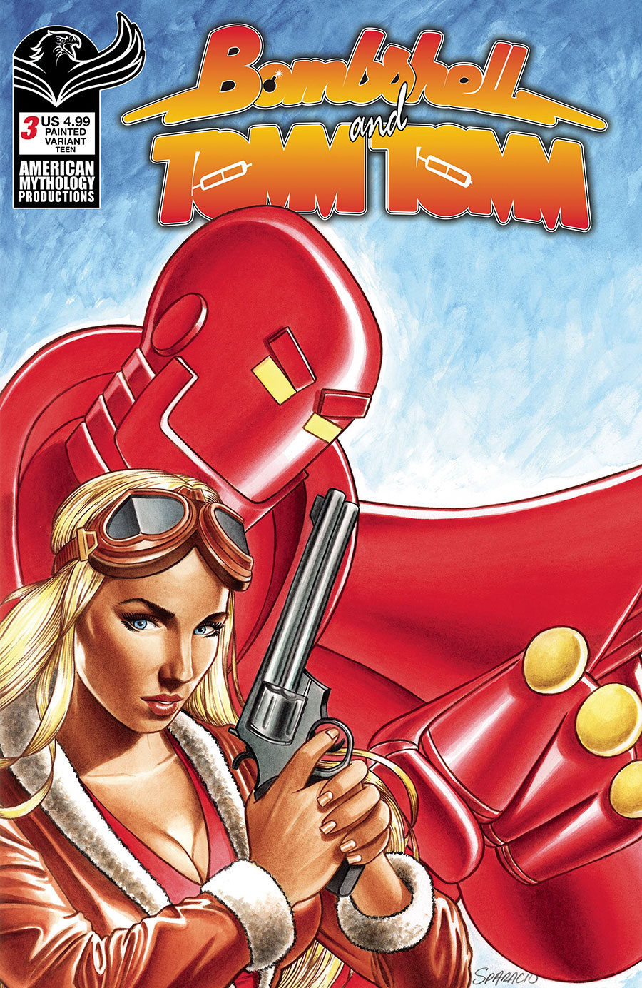 Bombshell And Tomm Tomm #3 Cover C Variant Mark Sparacio Cover