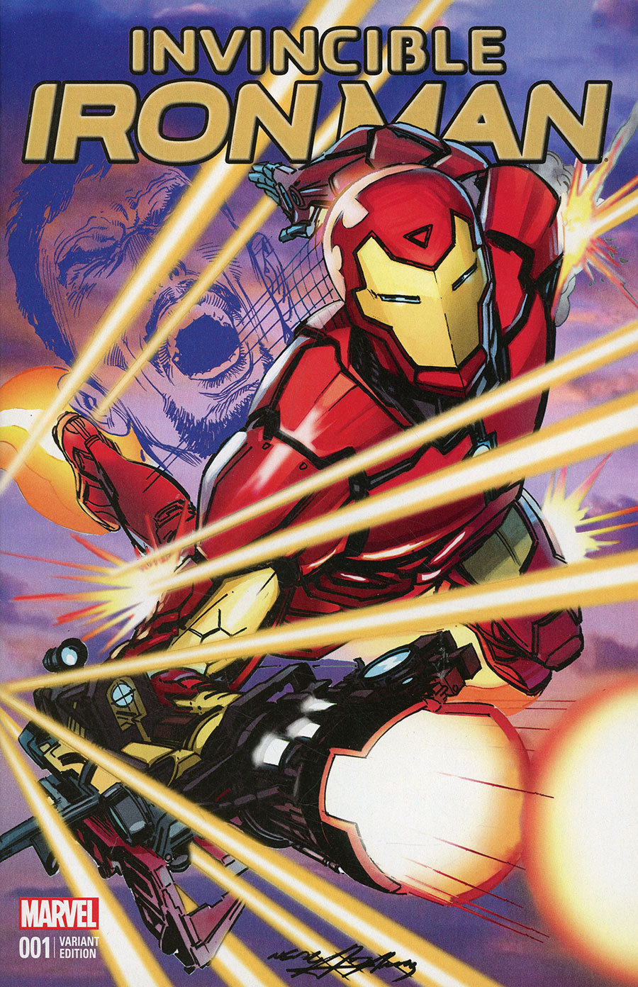 Invincible Iron Man Vol 2 #1 Cover Z-D Variant Neal Adams Cover
