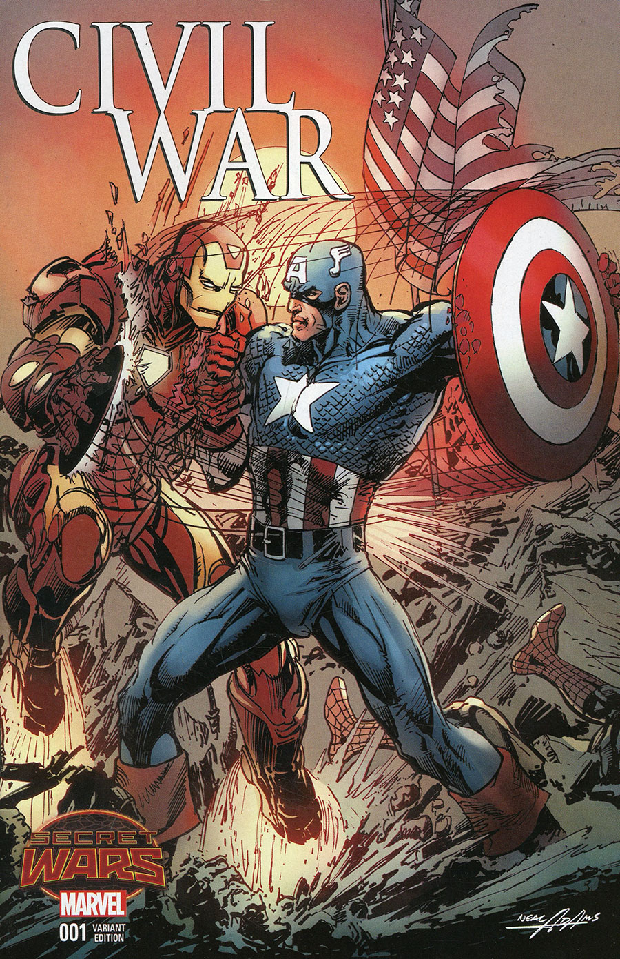 Civil War (Secret Wars) #1 Cover K Variant Neal Adams Cover