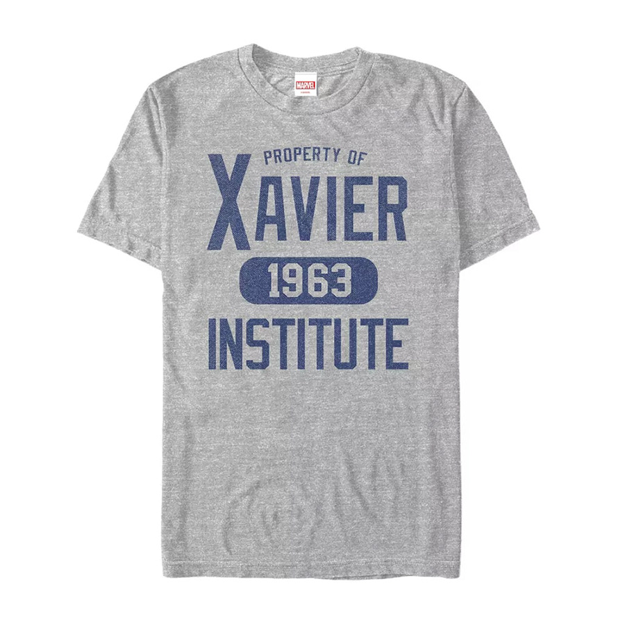 X-Men Xavier Institute 1963 Grey Mens T-Shirt Large