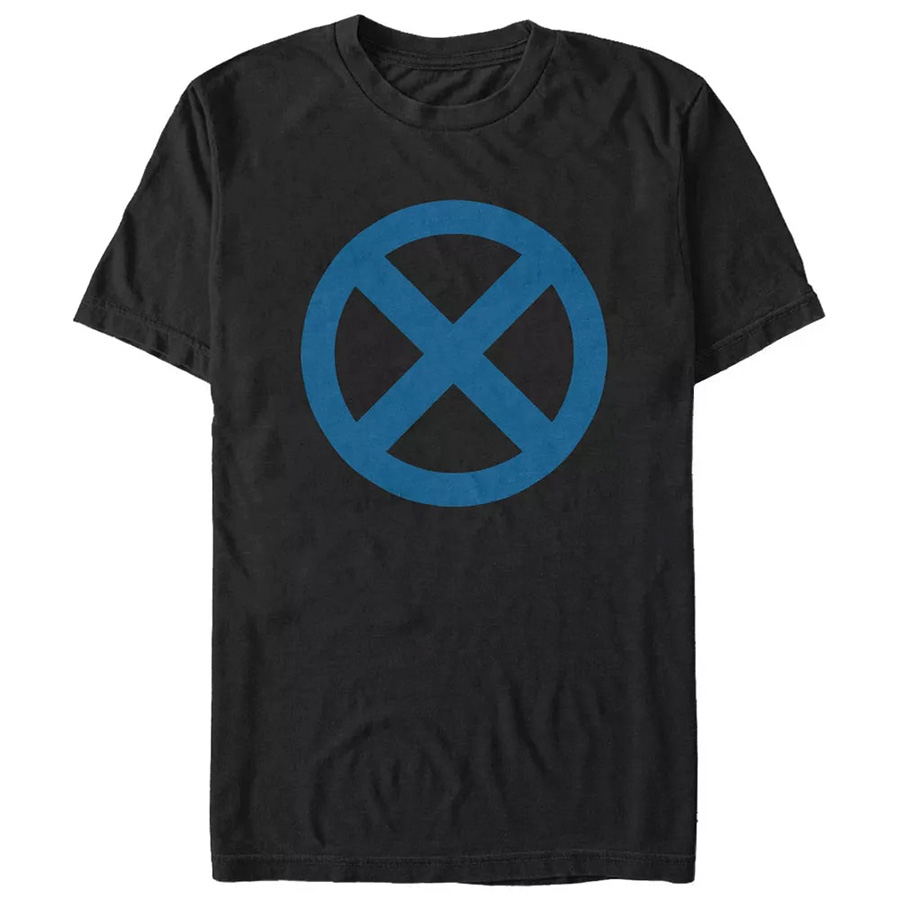 Marvel X-Men Symbol Logo Black Mens T-Shirt Large