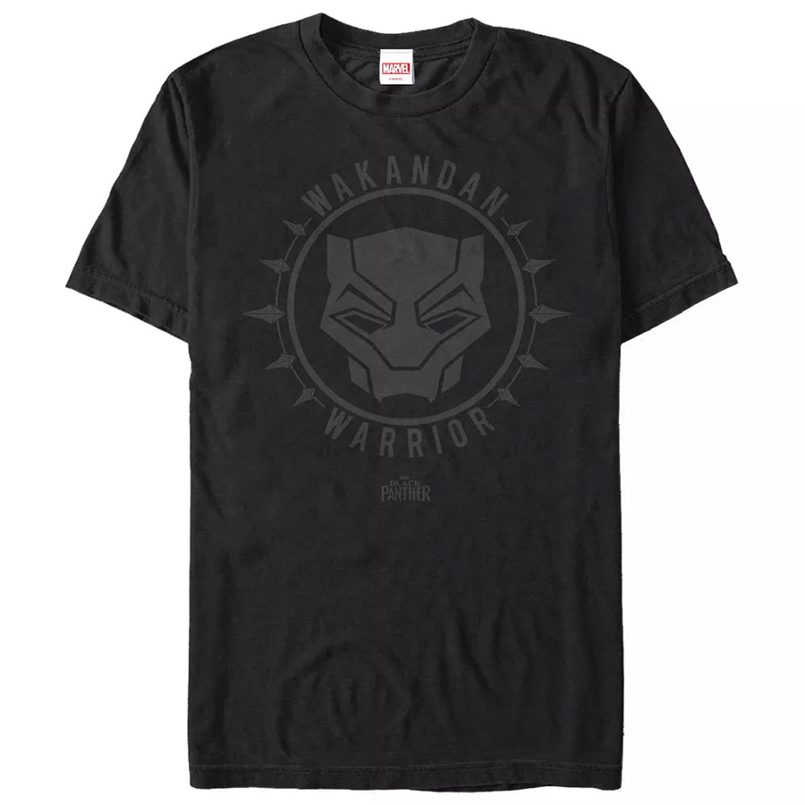 Marvel Black Panther Wakanda Shadow Mask Black Mens T-Shirt Large