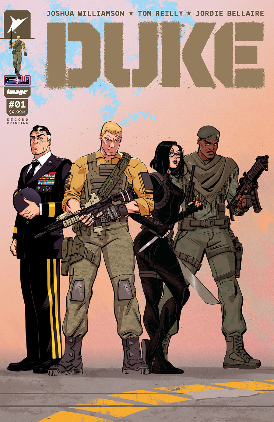 Duke #1 Cover K 2nd Ptg C Tom Reilly Team Lineup Variant Cover