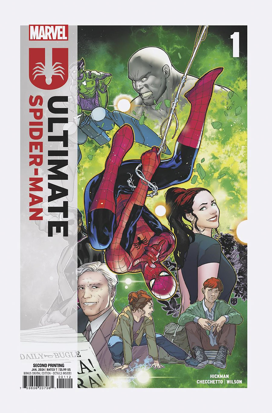 Ultimate Spider-Man Vol 2 #1 Cover P 2nd Ptg RB Silva Connecting Variant Cover (Limit 1 Per Customer)
