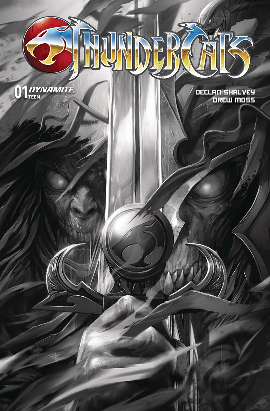 Thundercats Vol 3 #1 Cover Z-F Incentive Francesco Mattina Black & White Cover