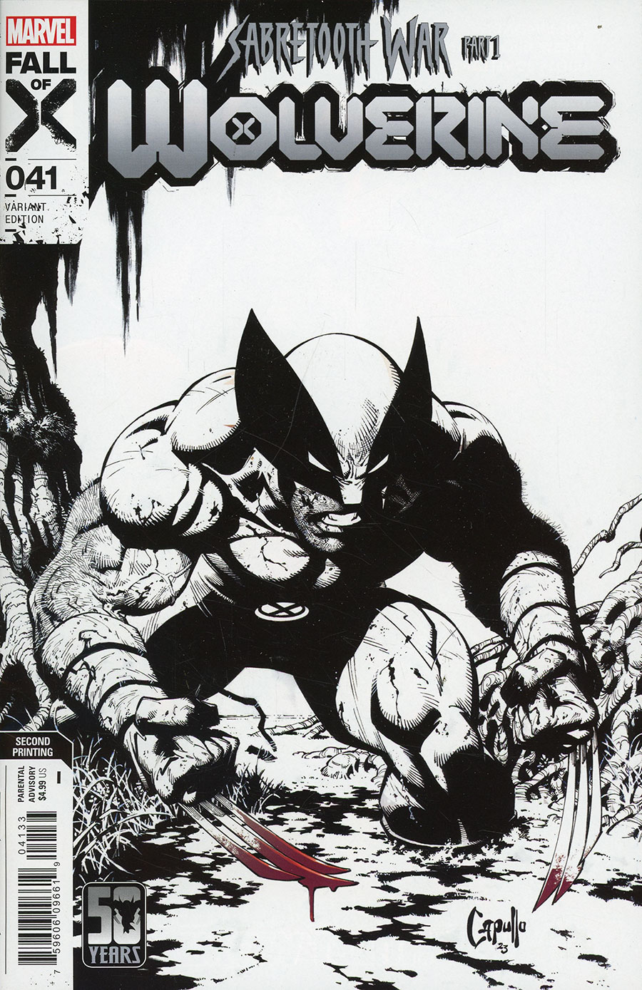 Wolverine Vol 7 #41 Cover J 2nd Ptg Incentive Greg Capullo Variant Cover