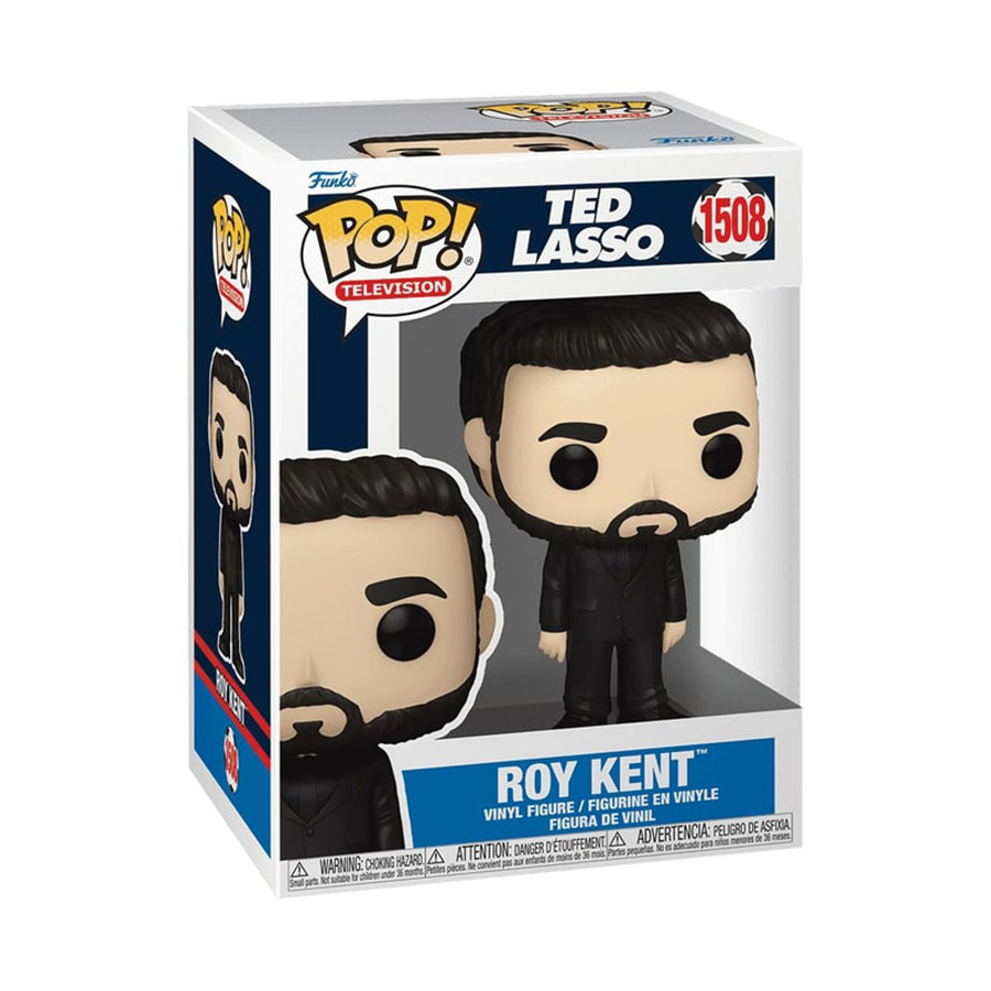 POP Television Ted Lasso Roy Kent In Black Suit Vinyl Figure