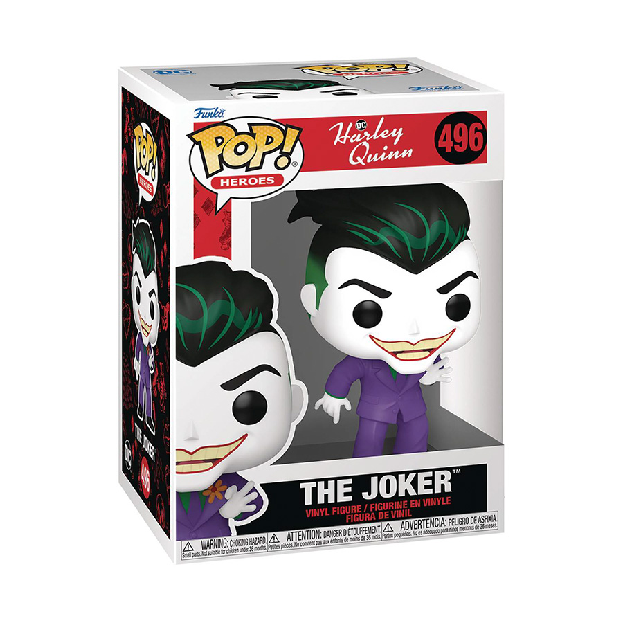 POP Heroes Harley Quinn Animated Series The Joker Vinyl Figure