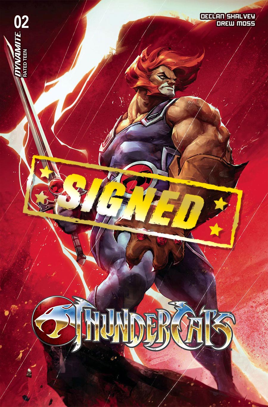 Thundercats Vol 3 #2 Cover Z-N Variant Ivan Tao Cover Signed By Declan Shalvey