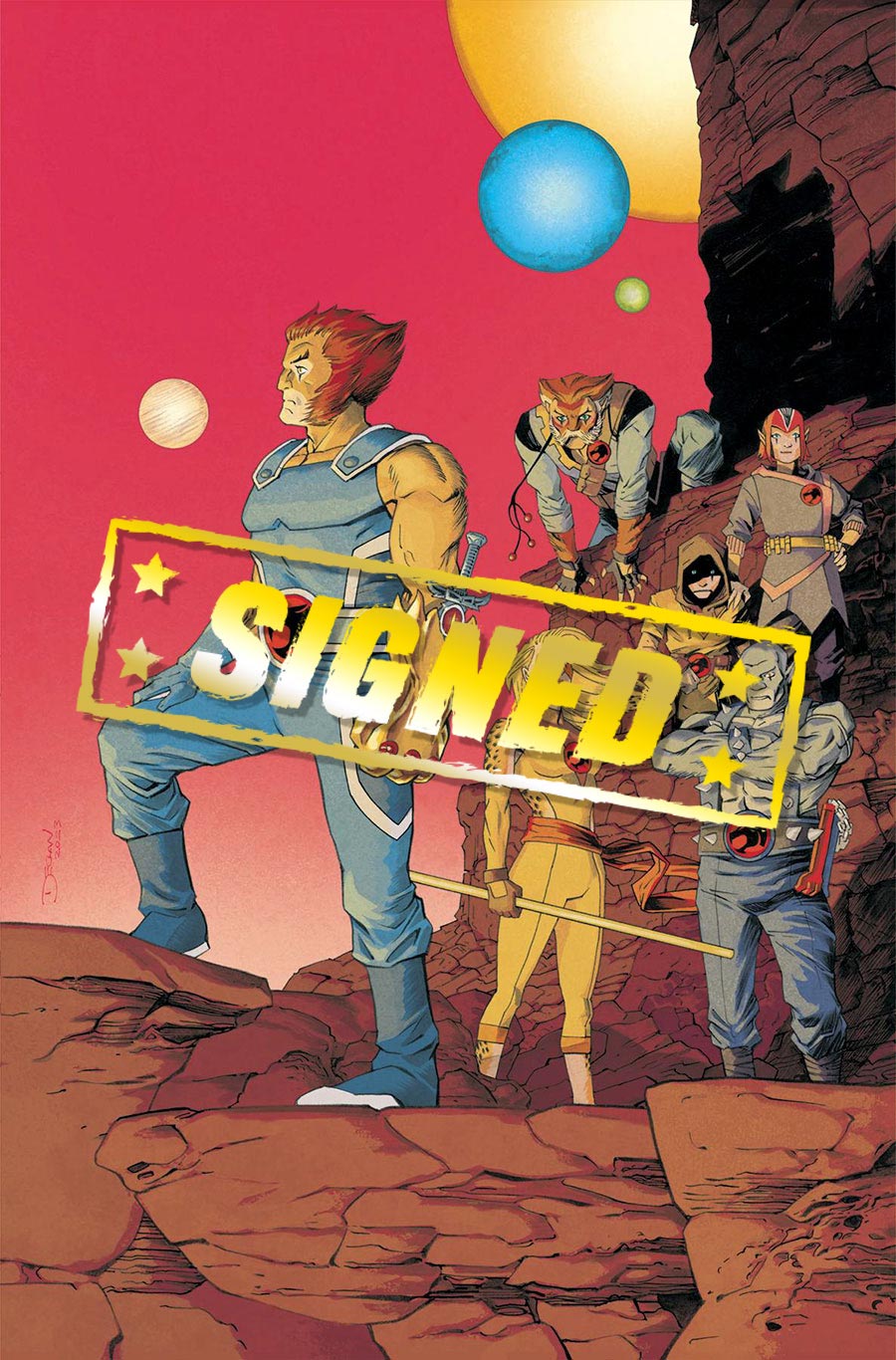 Thundercats Vol 3 #2 Cover Z-W Incentive Declan Shalvey Virgin Cover Signed By Declan Shalvey