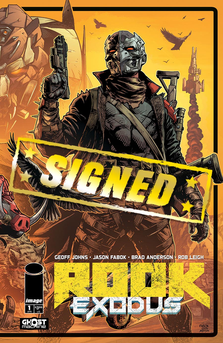 Rook Exodus #1 Cover H Regular Jason Fabok Wraparound Cover Signed By Geoff Johns
