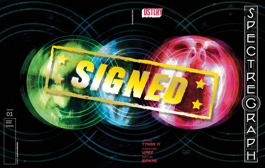Spectregraph #1 Cover I Variant Martin Simmonds Wraparound Cover Signed By James Tynion IV