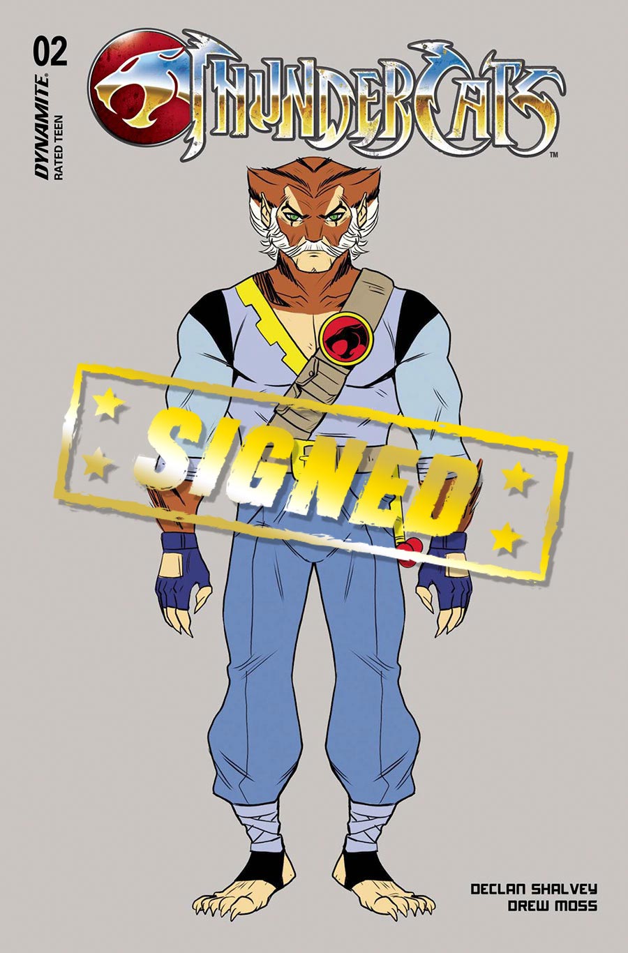 Thundercats Vol 3 #2 Cover Z-R Incentive Drew Moss Original Tygra Character Design Variant Cover Signed By Declan Shalvey