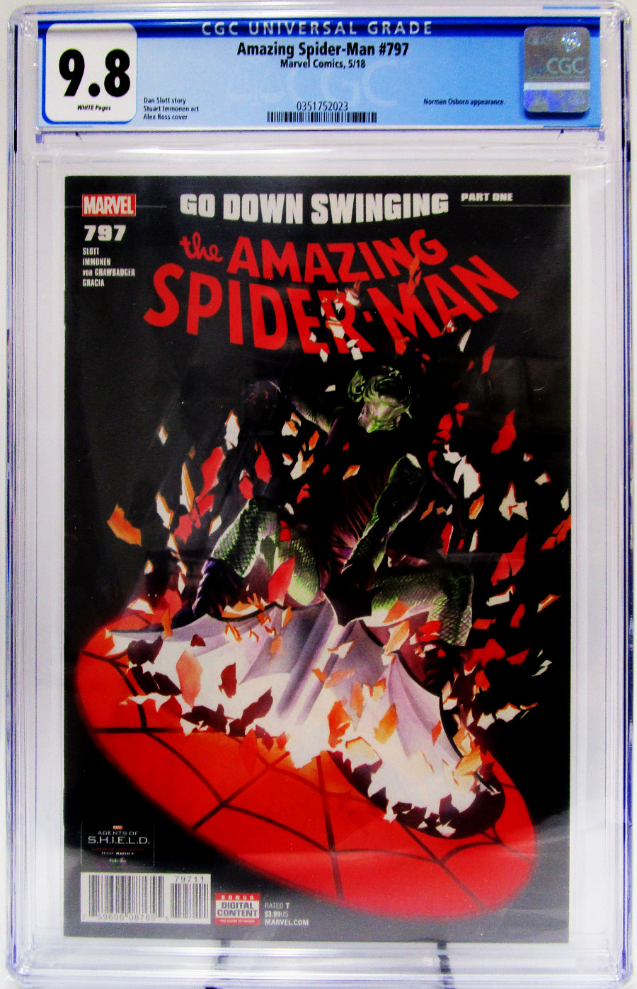 Amazing Spider-Man Vol 4 #797 Cover L 1st Ptg Regular Alex Ross Cover CGC 9.8 (Marvel Legacy Tie-In)