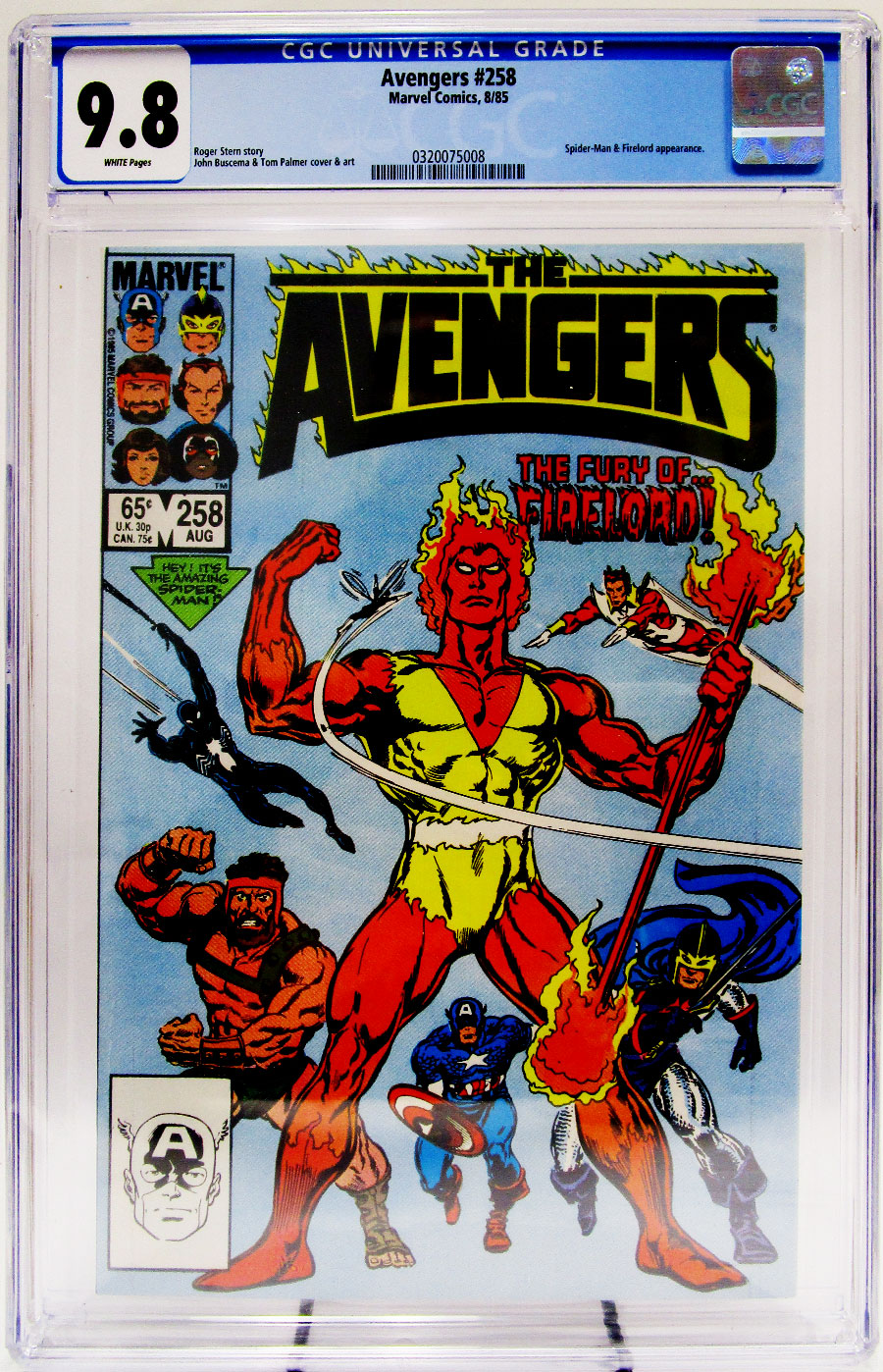 Avengers #258 Cover B CGC 9.8