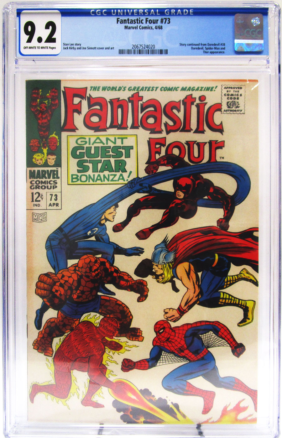 Fantastic Four #73 Cover B CGC 9.2