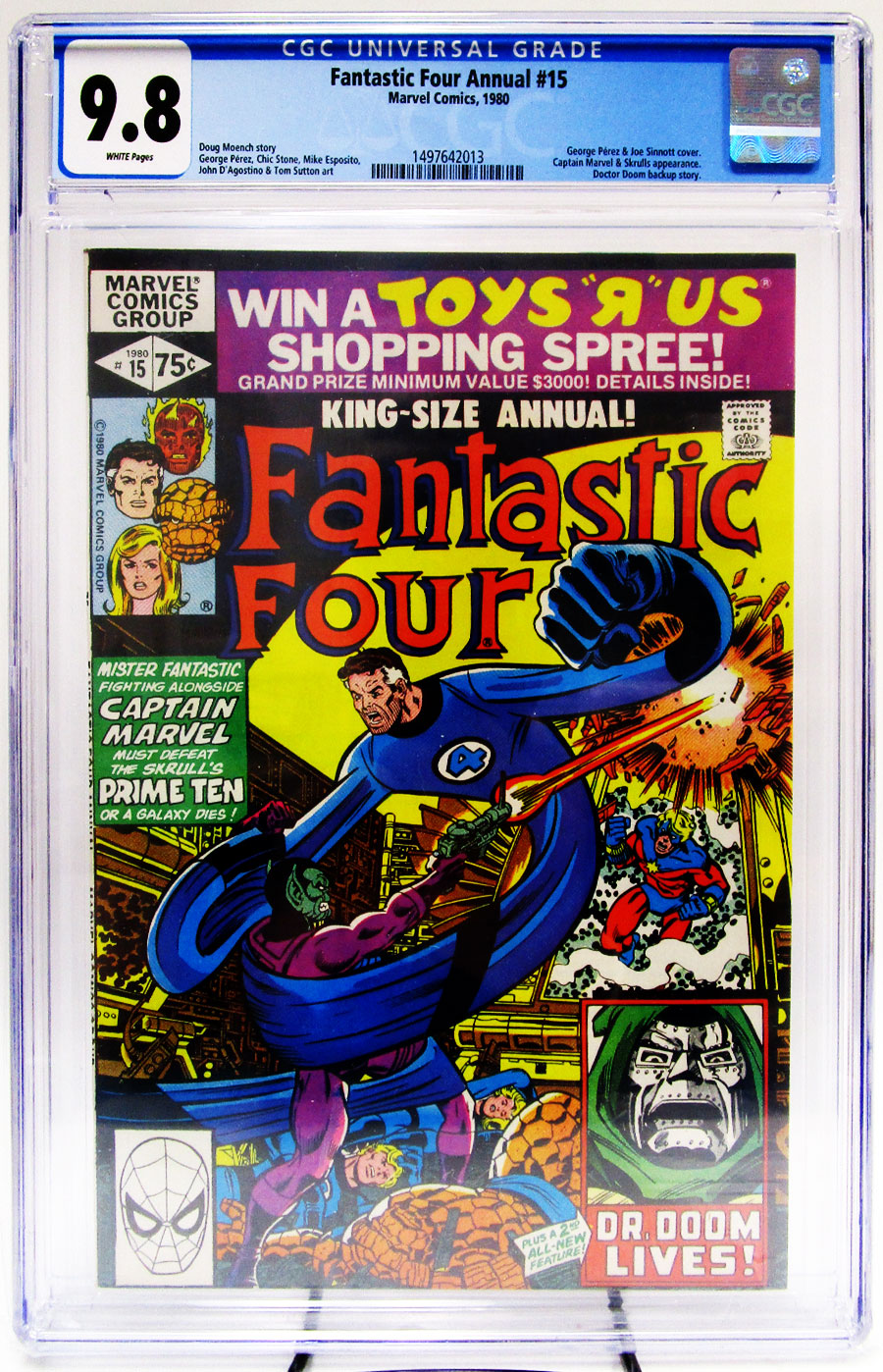Fantastic Four Annual #15 Cover B CGC 9.8