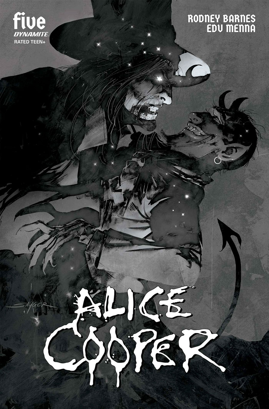 Alice Cooper Vol 2 #5 Cover H Incentive Stuart Sayger Black & White Cover