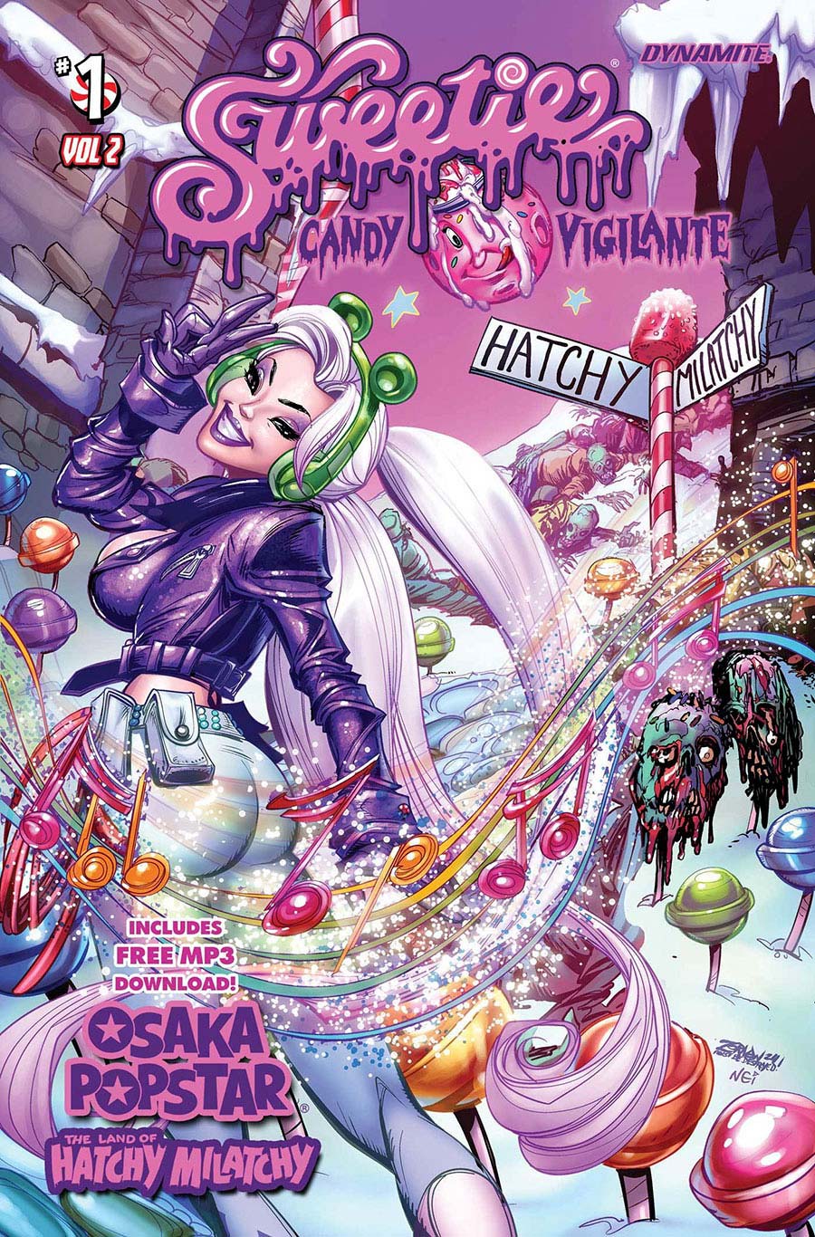 Sweetie Candy Vigilante Vol 2 #1 Cover K Variant Jeff Zornow Hatchy Milatchy Cover