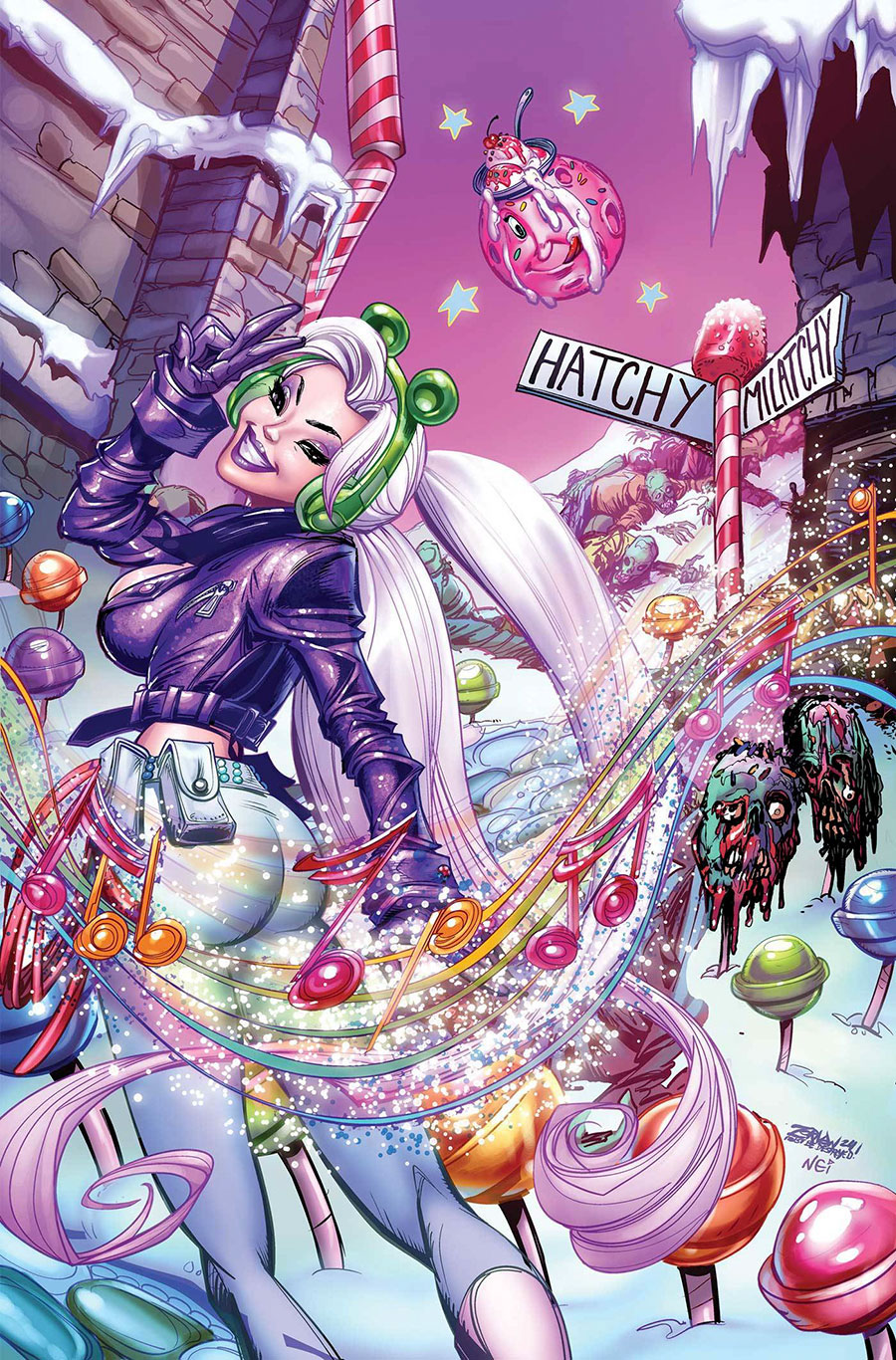 Sweetie Candy Vigilante Vol 2 #1 Cover O Incentive Jeff Zornow Hatchy Milatchy Virgin Cover