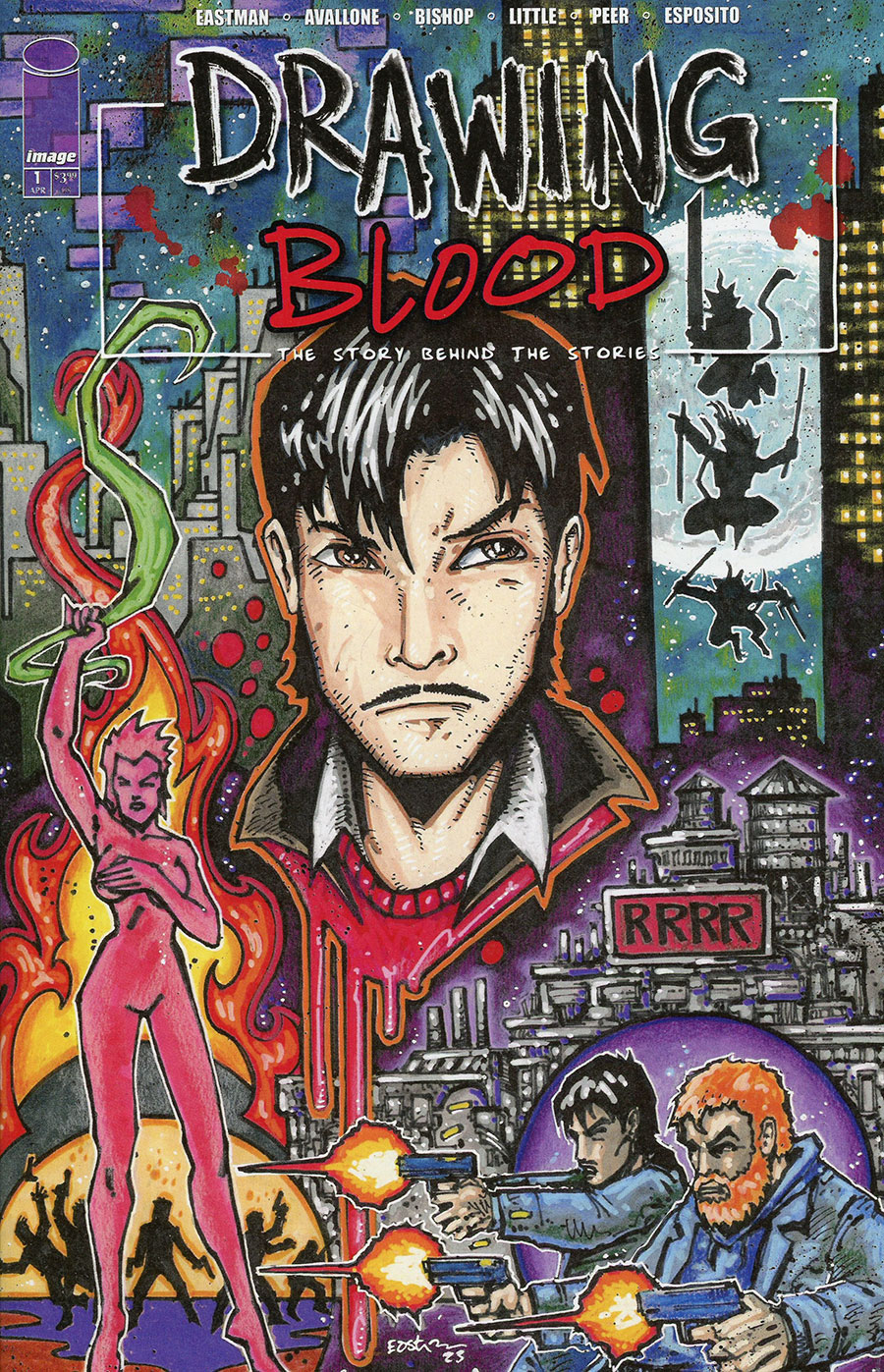 Drawing Blood #1 Cover A Regular Kevin Eastman Cover