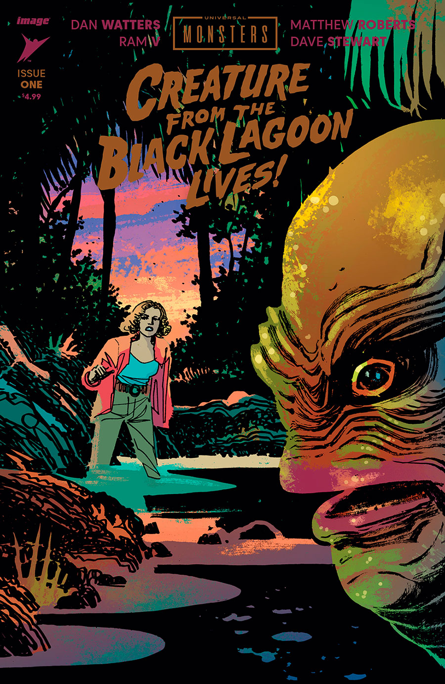 Universal Monsters Creature From The Black Lagoon Lives #1 Cover C Incentive DANI Connecting Variant Cover