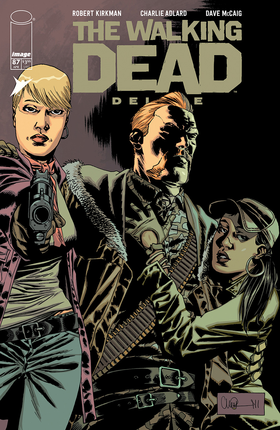 Walking Dead Deluxe #87 Cover B Variant Charlie Adlard & Dave McCaig Cover