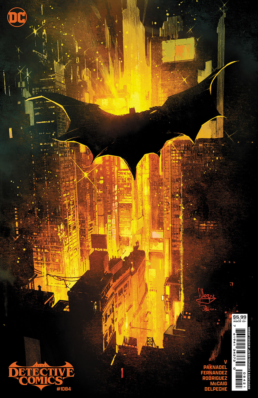 Detective Comics Vol 2 #1084 Cover B Variant Javier Fernandez Card Stock Cover