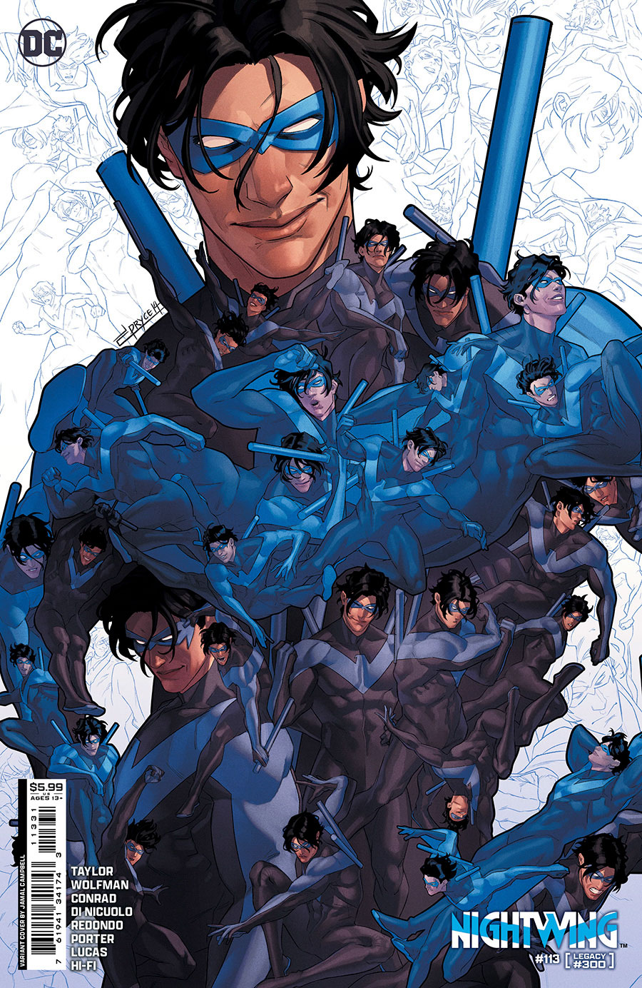 Nightwing Vol 4 #113 Cover C Variant Jamal Campbell Card Stock Cover (#300)