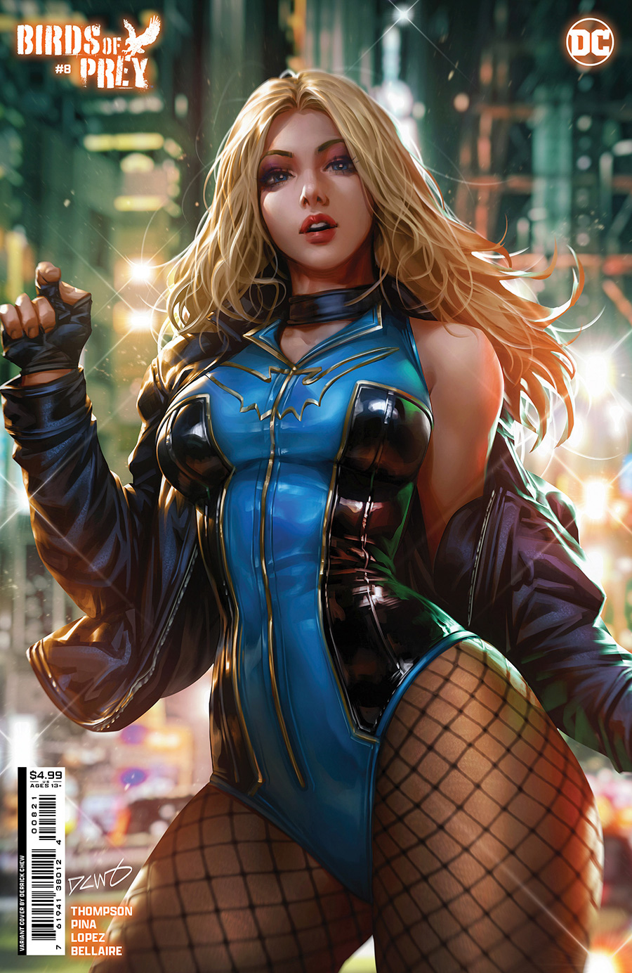 Birds Of Prey Vol 5 #8 Cover B Variant Derrick Chew Card Stock Cover