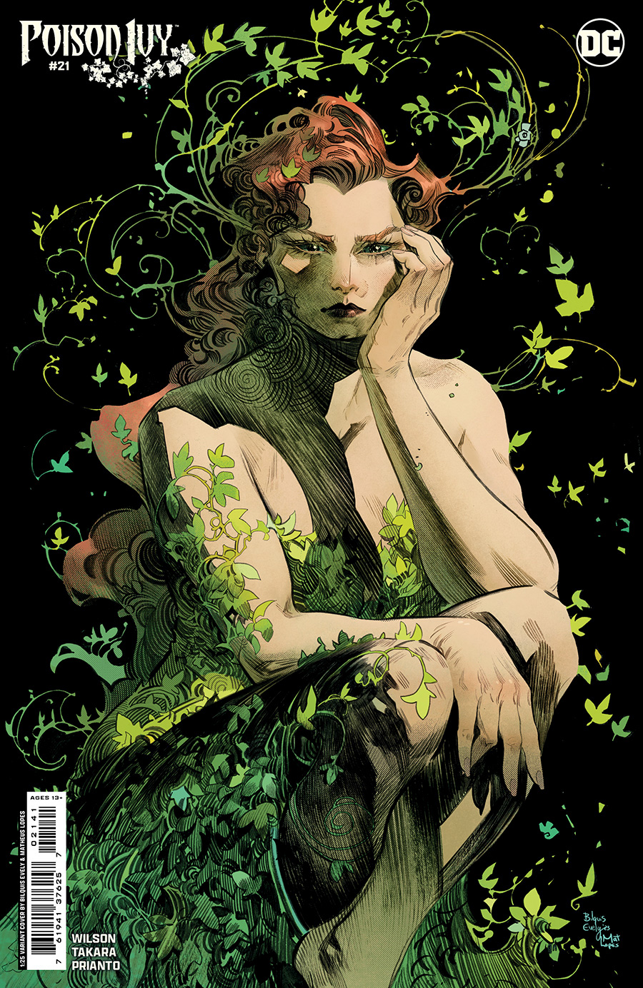 Poison Ivy #21 Cover D Incentive Bilquis Evely Card Stock Variant Cover