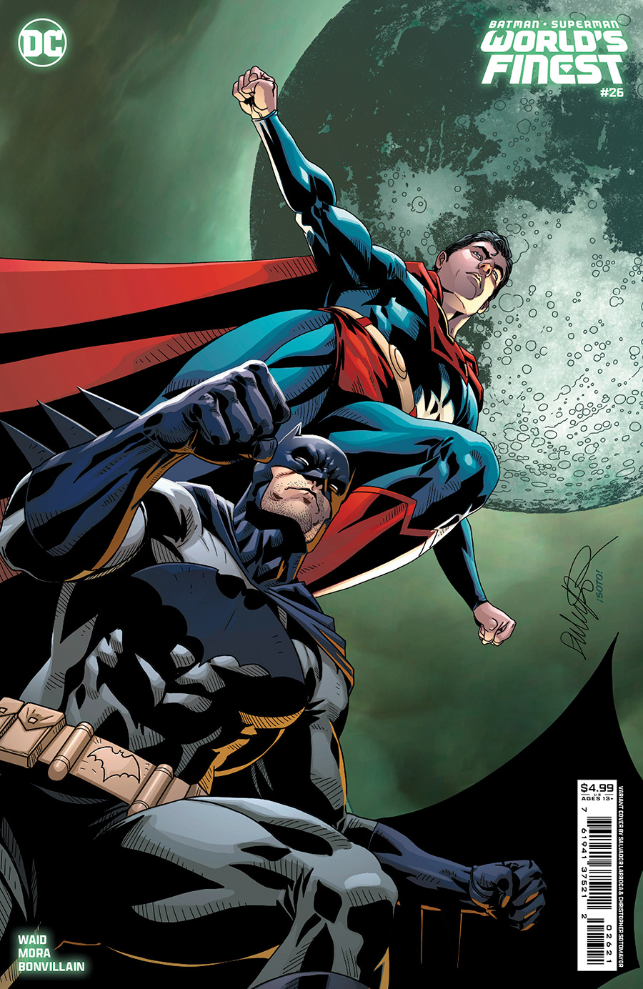 Batman Superman Worlds Finest #26 Cover B Variant Salvador Larroca Card Stock Cover