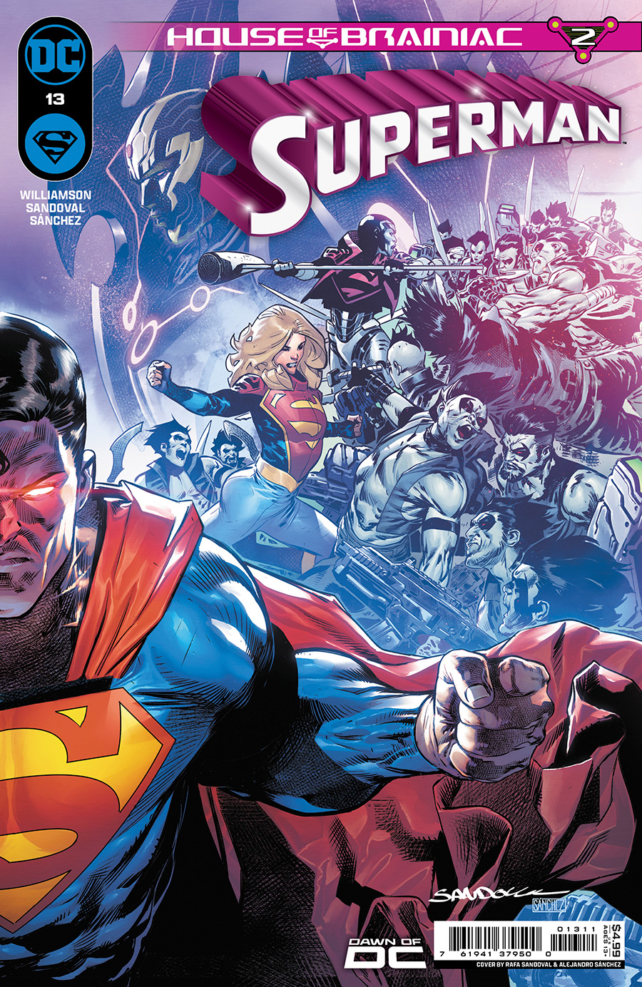 Superman Vol 7 #13 Cover A Regular Rafa Sandoval Connecting Cover (House Of Brainiac Part 2)