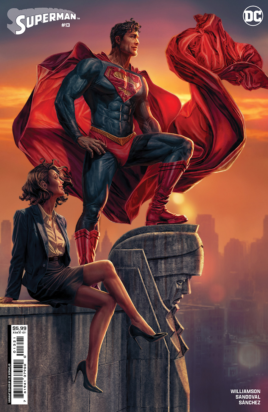 Superman Vol 7 #13 Cover B Variant Lee Bermejo Card Stock Cover (House Of Brainiac Part 2)