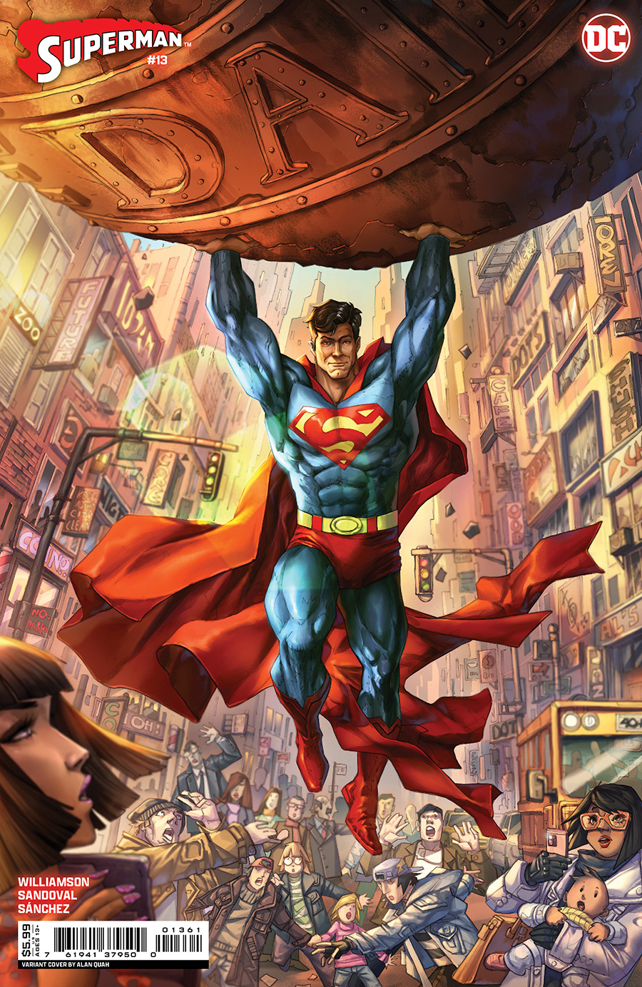 Superman Vol 7 #13 Cover D Variant Alan Quah Card Stock Cover (House Of Brainiac Part 2)