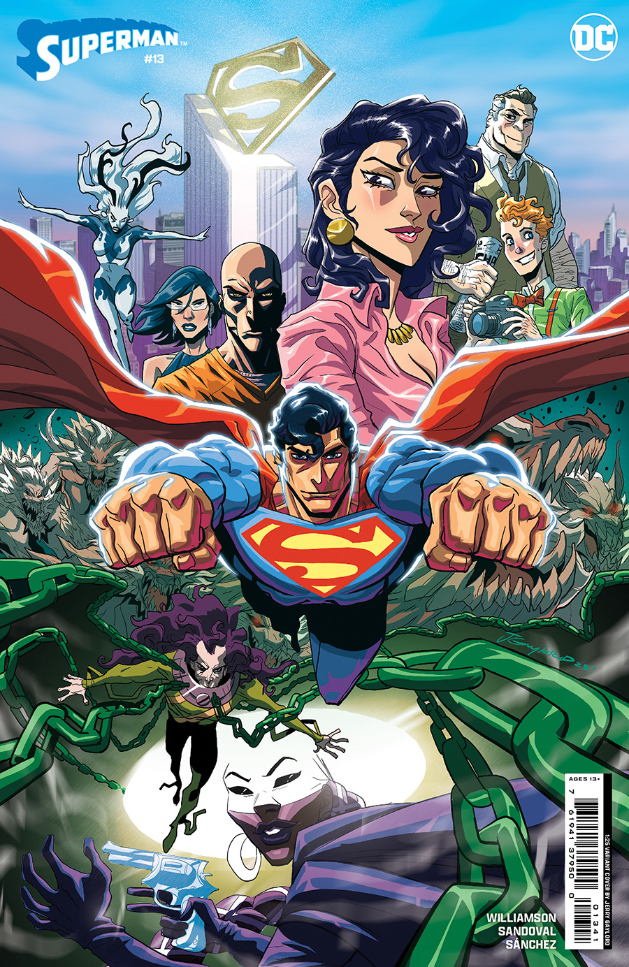 Superman Vol 7 #13 Cover H Incentive Jerry Gaylord Card Stock Variant Cover (House Of Brainiac Part 2)