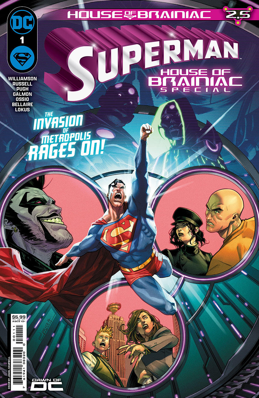 Superman House Of Brainiac Special #1 (One Shot) Cover A Regular Jamal Campbell Cover (House Of Brainiac Part 2.5)