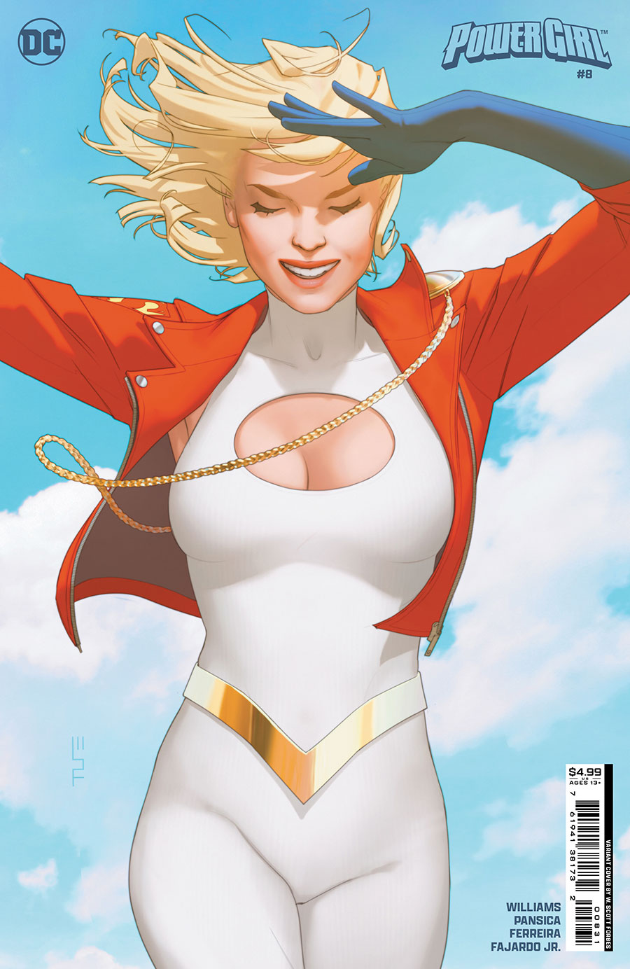 Power Girl Vol 3 #8 Cover C Variant W Scott Forbes Card Stock Cover (House Of Brainiac Tie-In)