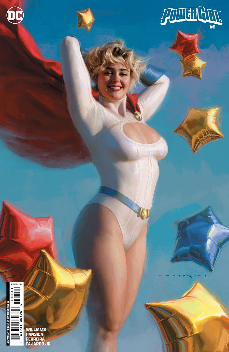 Power Girl Vol 3 #8 Cover D Incentive Irvin Rodriguez Card Stock Variant Cover (House Of Brainiac Tie-In)