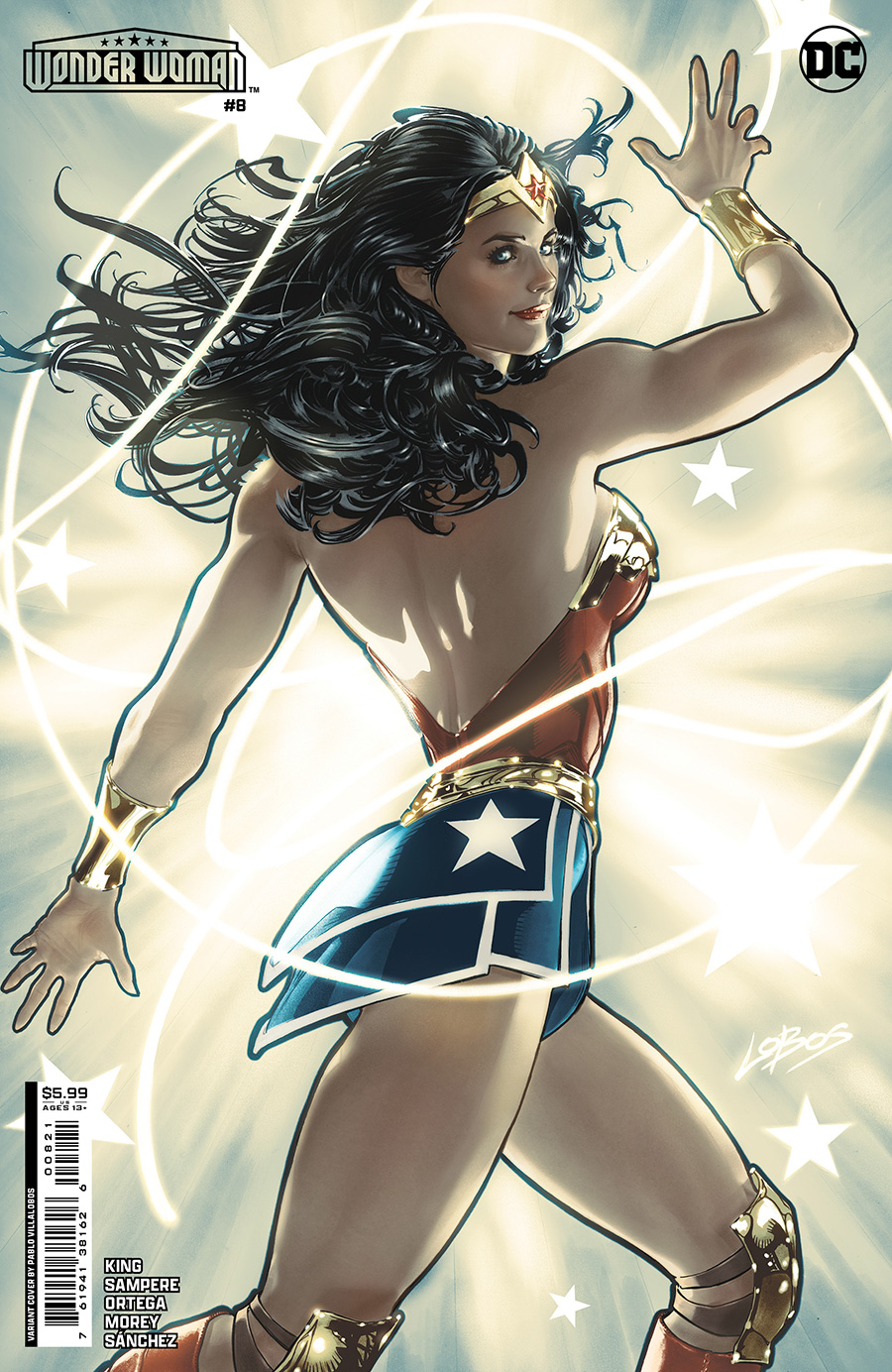 Wonder Woman Vol 6 #8 Cover C Variant Pablo Villalobos Card Stock Cover