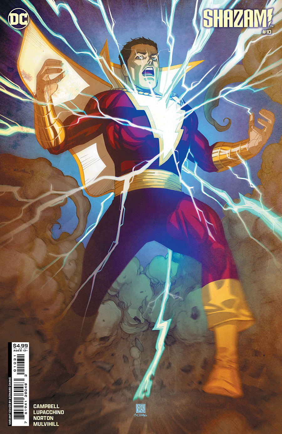 SHAZAM Vol 4 #10 Cover B Variant Bernard Chang Card Stock Cover