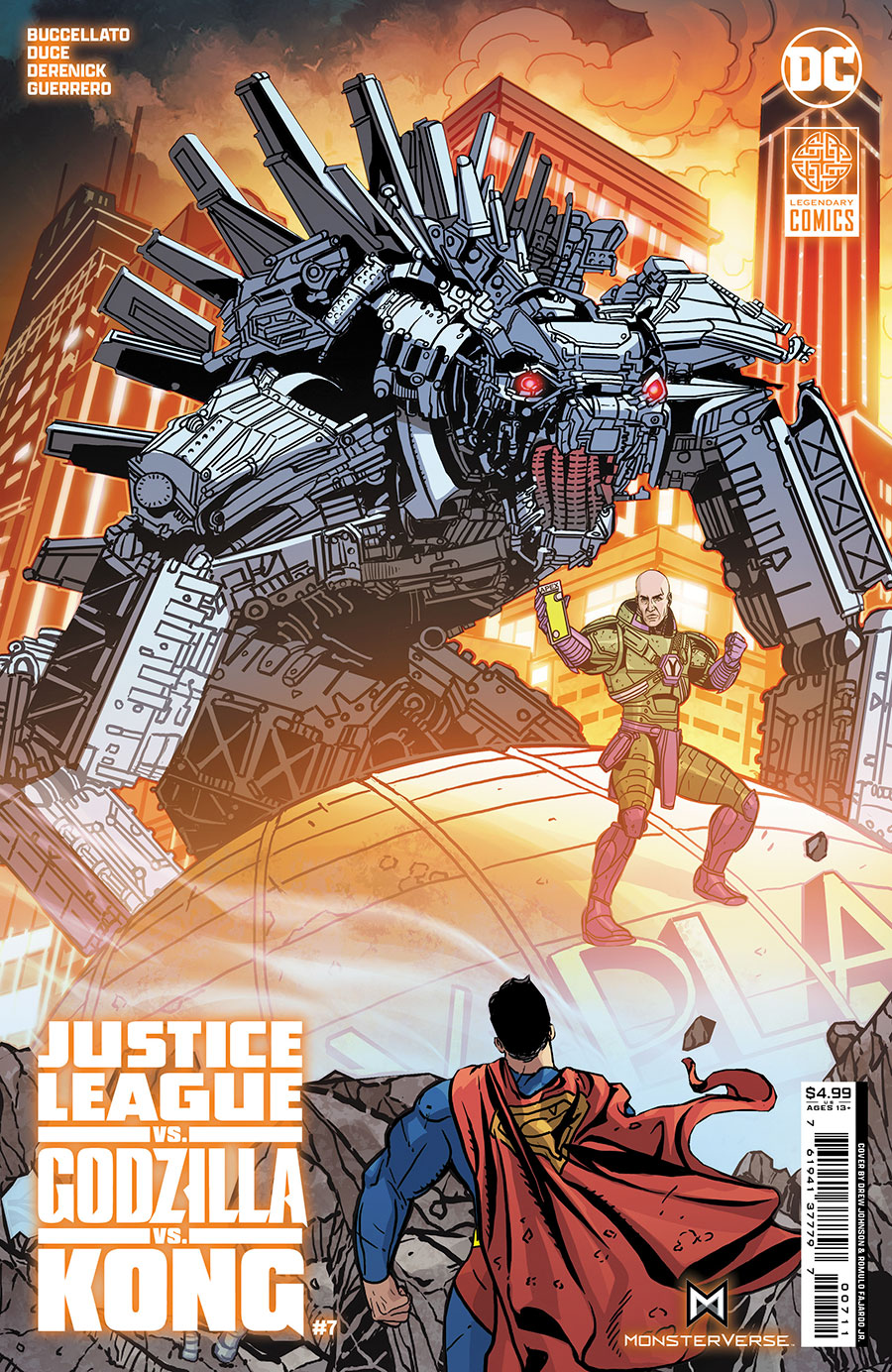 Justice League vs Godzilla vs Kong #7 Cover A Regular Drew Johnson Cover