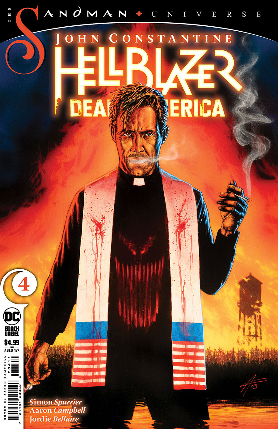 John Constantine Hellblazer Dead In America #4 Cover A Regular Aaron Campbell Cover