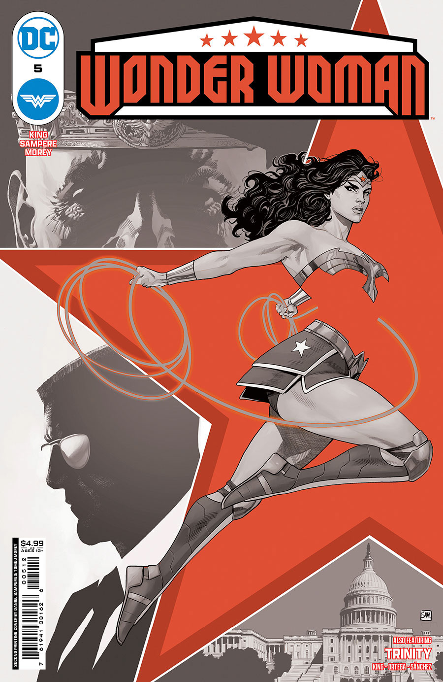 Wonder Woman Vol 6 #5 Cover F 2nd Ptg Daniel Sampere & Tomeu Morey Recolored Variant Cover