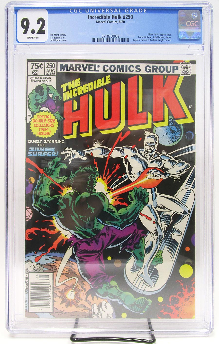 Incredible Hulk #250 Cover B Newsstand CGC 9.2