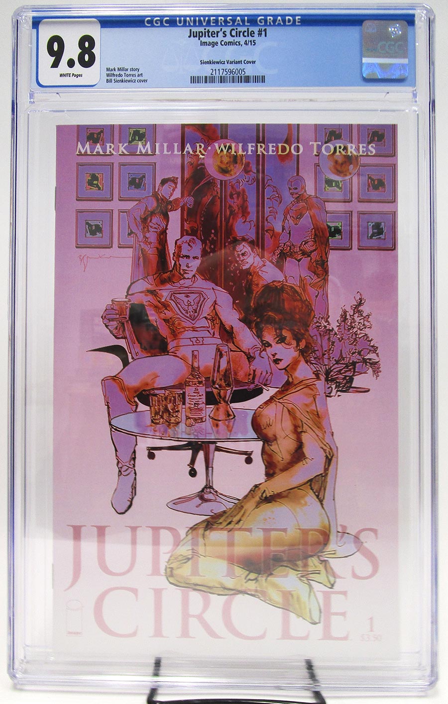 Jupiters Circle #1 Cover G Bill Sienkiewicz CGC 9.8